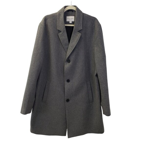 Cole Haan Other - NWOT Cole Haan Signature Melton Wool Blend Single-Breasted Coat Size XL